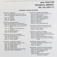 SERVICE PARTS OPERATORS MANUAL SET FOR JOHN DEERE 4440 TRACTOR TECH. REPAIR SHOP