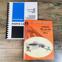 International 430 440 Square Baler Parts Operators Manual Set Owners Catalog Ih