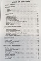 Case W10 Series B W10B Gasoline Unit Loader Operators Manual Owners Book