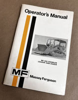 MASSEY FERGUSON MF 400 CRAWLER LOADER DOZER OPERATORS MANUAL OWNERS BOOK