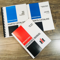 INTERNATIONAL 504 GAS TRACTOR PARTS OPERATORS OWNERS MANUAL SET CATALOG BOOK