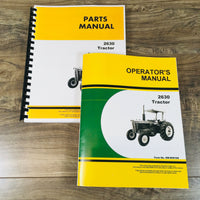 PARTS OPERATORS MANUAL SET FOR JOHN DEERE 2630 TRACTOR OWNERS CATALOG BOOK JD