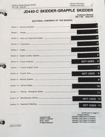 SERVICE MANUAL FOR JOHN DEERE 440C SKIDDER REPAIR SHOP BOOK OVERHAUL BINDER