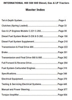 INTERNATIONAL FARMALL 560 DIESEL TRACTOR SERVICE OPERATOR PARTS MANUAL SET