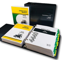 SERVICE PARTS OPERATORS MANUAL SET FOR JOHN DEERE 4440 TRACTOR TECH. REPAIR SHOP