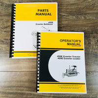 PARTS OPERATORS MANUAL SET FOR JOHN DEERE 450E CRAWLER TRACTOR DOZER OWNERS