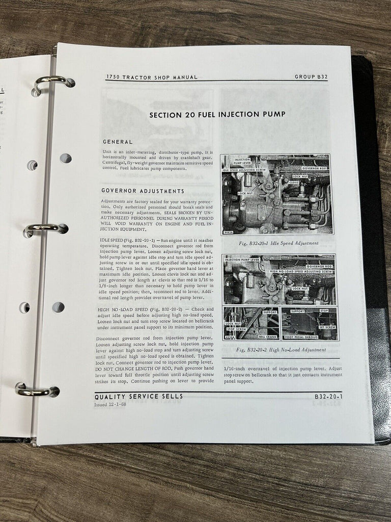 OLIVER 1750 TRACTOR SERVICE REPAIR TECHNICAL SHOP MANUAL w/ COLOR SCHE