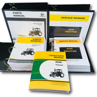 SERVICE PARTS OPERATORS MANUAL SET FOR JOHN DEERE 4440 TRACTOR OWNERS REPAIR