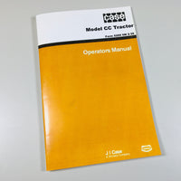 CASE CC TRACTOR OPERATORS OWNERS MANUAL