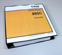 CASE 880C CRAWLER EXCAVATOR SERVICE TECHNICAL MANUAL REPAIR SHOP BINDER TRACKHOE