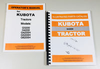 KUBOTA G4200 TRACTOR OPERATORS OWNERS MANUAL PARTS CATALOG SET-01.JPG