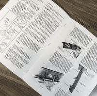 Jacobsen Trip Blade Dozer For 53080 53082 53090 53092 Tractor Operators Manual