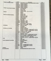 KUBOTA F2400 LAWN TRACTOR PARTS MANUAL CATALOG BOOK ASSEMBLY SCHEMATICS