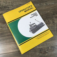 OPERATORS MANUAL FOR JOHN DEERE 520 SERIES INTEGRAL SOYBEAN GRAIN DRILL OWNERS