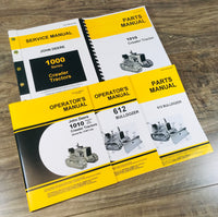 SERVICE MANUAL SET FOR JOHN DEERE 1010 CRAWLER 612 DOZER OPERATORS PARTS CATALOG SN 21901-UP