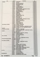 KUBOTA B1750HST-D TRACTOR PARTS ASSEMBLY MANUAL CATALOG EXPLODED VIEWS NUMBERS