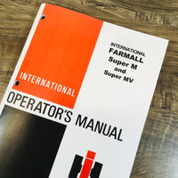 International Farmall Super M Tractor Service Repair Parts Operators Manual Set