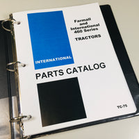 INTERNATIONAL FARMALL 460 DIESEL TRACTOR SERVICE OPERATOR PARTS MANUAL SHOP SET