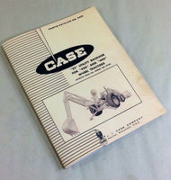 J I CASE 22 UTILITY BACKHOE FOR 430 440 WHEEL TRACTORS PARTS CATALOG MANUAL