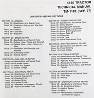 SERVICE PARTS OPERATORS MANUAL SET FOR JOHN DEERE 4440 TRACTOR OWNERS REPAIR