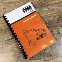 Case Drott 50 Series E 50E Crawler Excavator Operators Manual Owners Maintenance