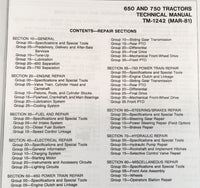 Service Parts Operators Manual Set For John Deere 650 750 Tractor 1000-25426