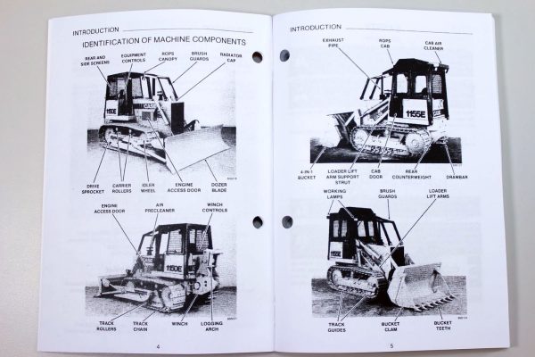 Case 1150E 1155E Crawler Dozer Loader Service Parts Operators Manual Catalog - Image 11