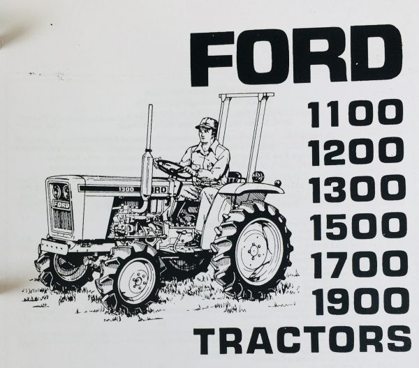 Ford 1100 Tractor Service Manual Parts Catalog Suppelement Repair Shop Book Set - Image 9