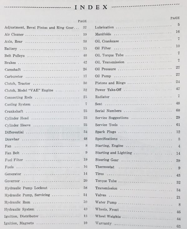 Case Va Series Tractors Engines Vac Vah Vai Vao Vas Vae Service Repair Manual - Image 2