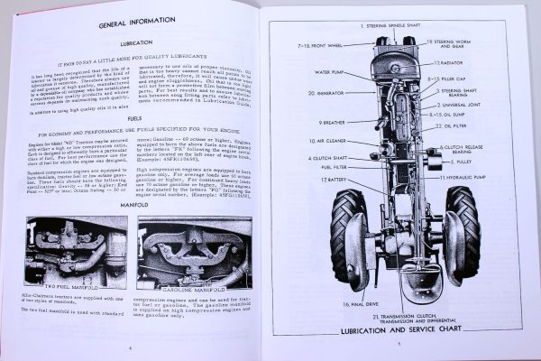 Allis Chalmers Wd45 Tractor Operators Parts Manual Owners Instructions Book - Image 3