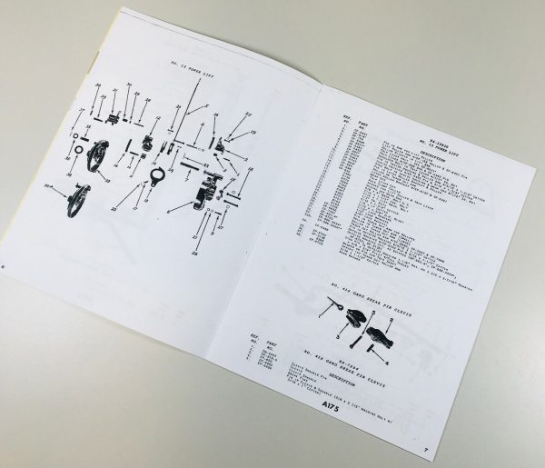 Oliver 316 316-A Plow Parts Manual Catalog Assembly Schematics Exploded Views - Image 4