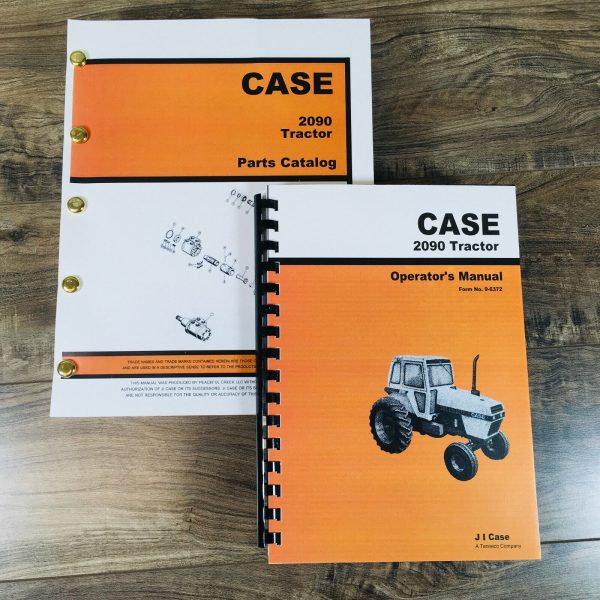 Case 2090 Tractor Parts Operators Manual Catalog Owners Set Book