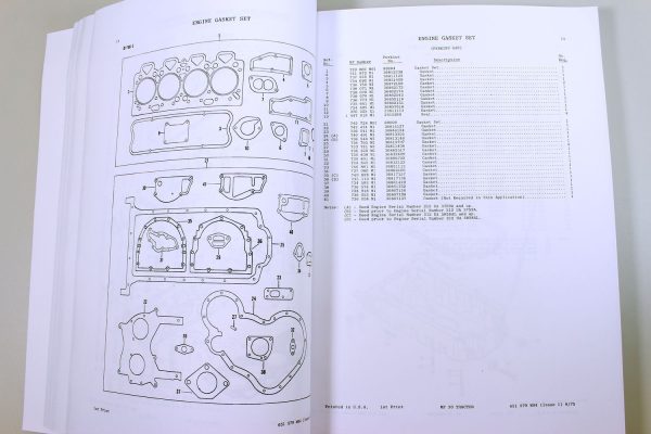 Massey Ferguson Mf30 Industrial & Turf Tractor Parts Catalog Manual 1970-1976 - Image 4