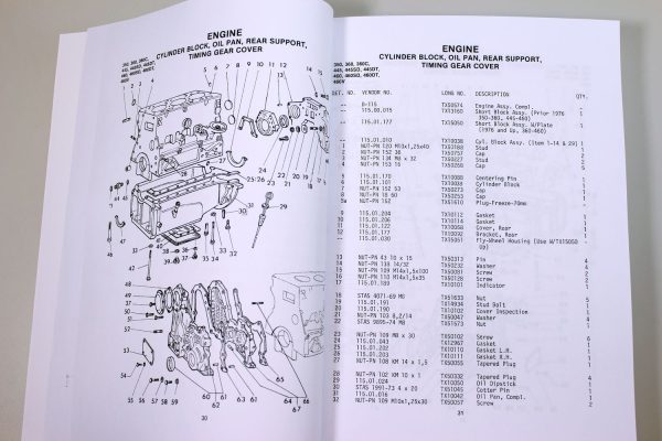 Long 350 360C 445 445Sd Tractor Parts Catalog Manual Book Exploded Views Numbers - Image 8