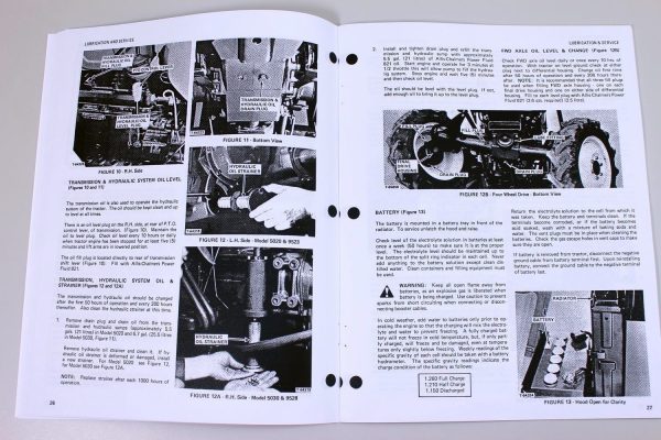 Allis Chalmers 5020 5030 Compact Tractor Owners Operators Manual Maintenance - Image 6