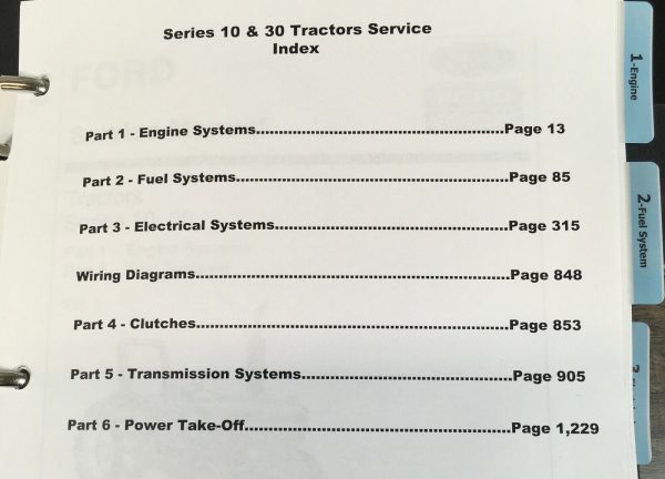 Ford 3230 3430 4130 4630 Tractor Service Manual Repair Shop Set 2 Volumes Print - Image 2
