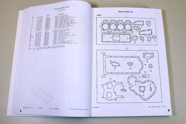 Massey Ferguson Mf 175 Tractor Parts Catalog Manual Exploded Views For Repairs - Image 4