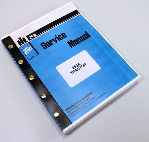 International 250A Tractor Loader Backhoe Service Repair Shop Manual Technical