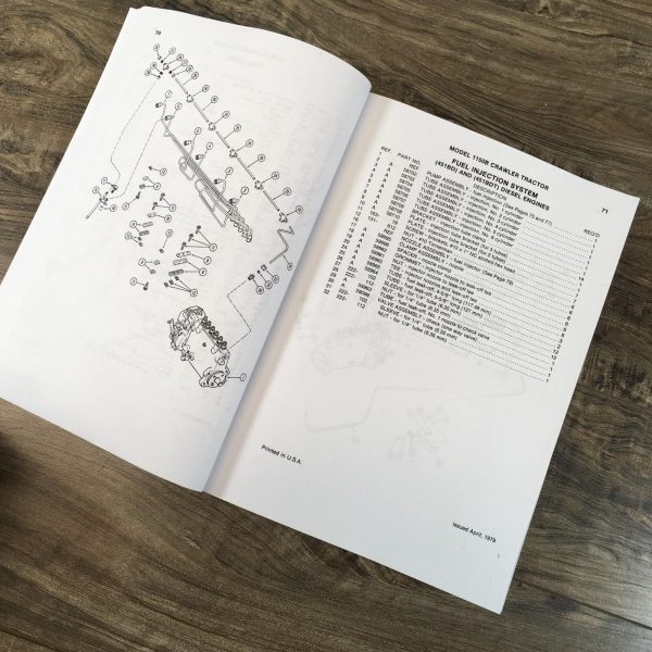 Case 1150B Crawler Parts Catalog Operators Manual Owners Set Catalog Book - Image 6