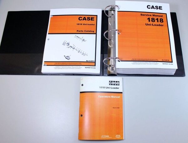 Case 1818 Uni-Loader Skid Steer Service Parts Operators Manual Owners Repair