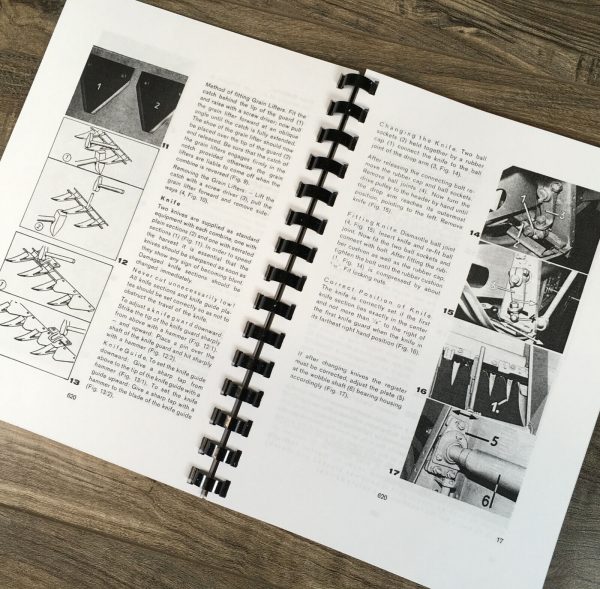 Ford 620 Self-Propelled Combine Operators Manual Set Owners Book Maintenance - Image 8