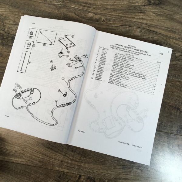 Case 900 Planter Unit Plate Type Central Drive Operators Parts Manual Set Owners - Image 5