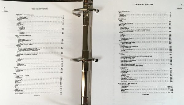 Allis Chalmers 190 190Xt Tractors Service Manual Parts Operators Set Shop Book - Image 3