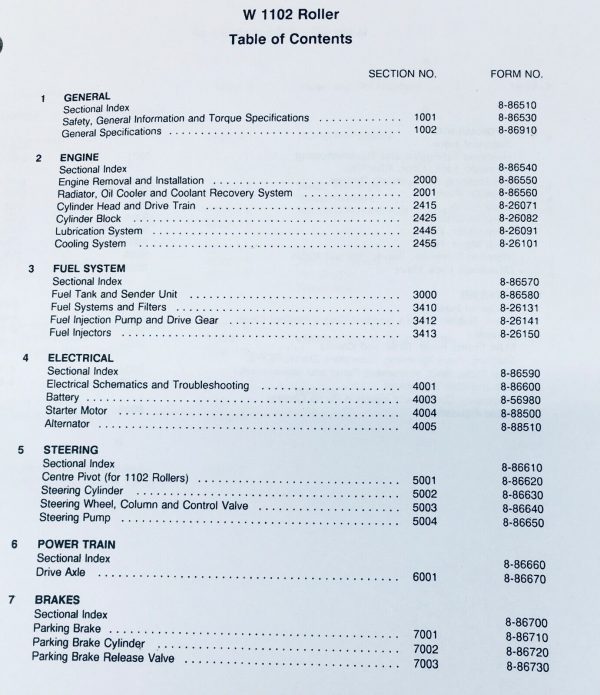 Case 1102D 1102Pd Vibrating Roller Service Manual Parts Catalog Repair Cummins - Image 2