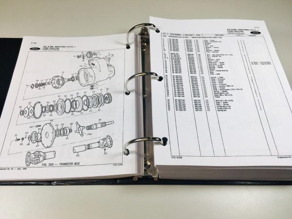 Ford 4100 5600 Tractor Parts Manual Catalog Book Assembly Schematics Exploded - Image 12