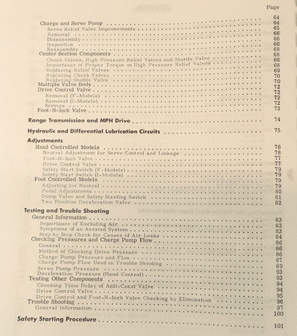 Farmall International Hydrostatic Drive For 86 666 Tractor Service Manual Ih - Image 3