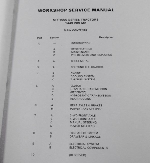 Massey Ferguson 1010 Tractor Service Parts Operators Manual Repair Shop Set MF - Image 2