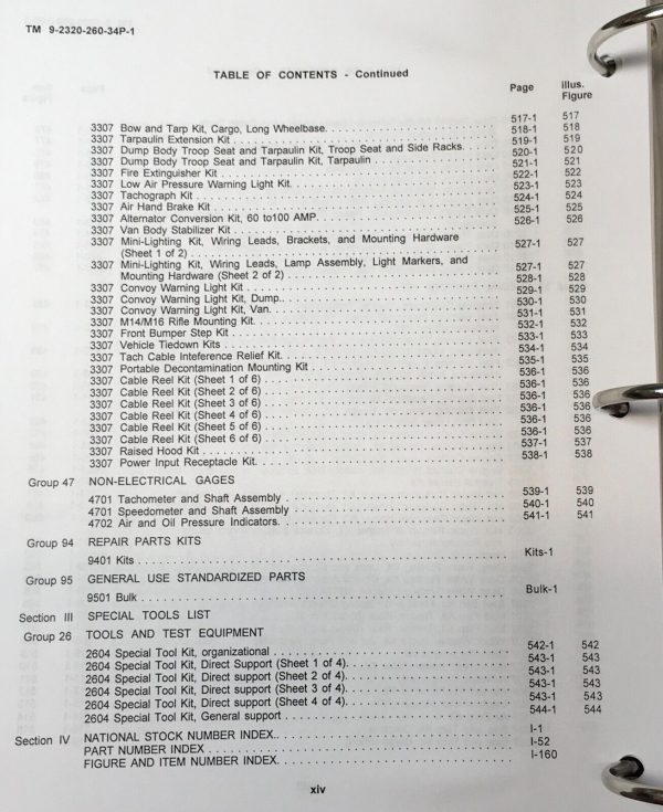 5 Ton 6x6 M819 M820 M820A2 M820A1 M821 Cargo Trucks Service Parts Manual Set - Image 10