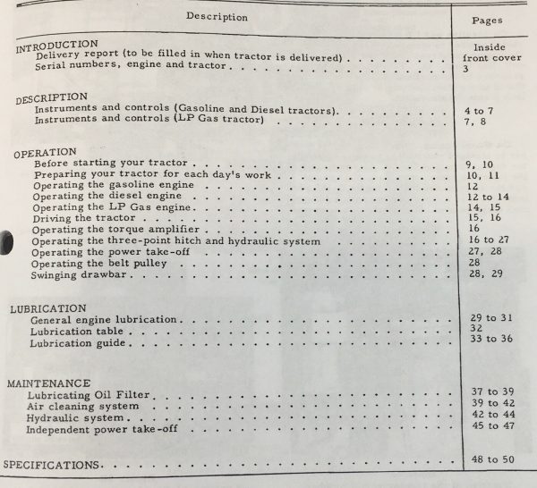 Farmall International 504 Diesel Tractor Service Parts Operators Manual Set D188 - Image 3