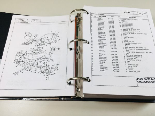Ford 345C 445C 545C Tractor Loader Service Parts Operators Manual Shop Repair - Image 12